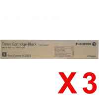 3 x Genuine Fuji Xerox DocuCentre SC2022 Black Toner Cartridge CT203024