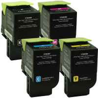 4 Pack Genuine FUJIFILM ApeosPort C3320SD C3830SD Toner Cartridge Set Ultra High Yield