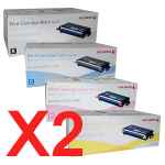 2 Lots of 4 Pack Genuine Fuji Xerox DocuPrint C2200 C3300DX C3300 Toner Cartridge Set High Yield